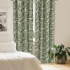 Ambesonne Floral Curtains, Roses for Valentine Love Team Holiday Celebration Botanical Artwork on Hue Back, Window Treatments 2 Panel Set for Living Room Bedroom, Pair of – 28″ x 95″, Dimgray Blush(Pale Green and Hunter Green)
