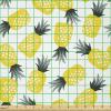Ambesonne I Love You Fabric by The Yard, Happy Valentine’s Day in Hand Drawn Style Romance Relationship, Stretch Knit Fabric for Clothing Sewing and Arts Crafts, 10 Yards, Charcoal Grey(Yellow Black)