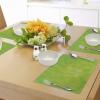 Ambesonne Lime Green Place Mats Set of 4, Cloudy Shade of Color Pastel Toned Backdrop Irish Tones, Washable Fabric Placemats for Dining Table, Standard Size, Lime Green Avocado Green