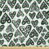 Ambesonne Love Fabric by The Yard, Romantic Funny Sketch Style Heart Love Me Valentines Celebration Themes, Stretch Knit Fabric for Clothing Sewing and Arts Crafts, 3 Yards, Black White(Black White)