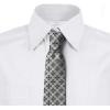 Ambesonne Multicolor Modern Men’s Tie(Black Pale Grey)