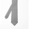Ambesonne Multicolor Modern Men’s Tie(Black Pale Grey)