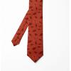 Ambesonne Multicolor Modern Men’s Tie(Burnt Orange Burgundy)
