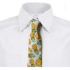 Ambesonne Multicolor Modern Men’s Tie(Earth Yellow Green White)