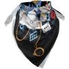 Ambesonne Unisex Bandana(Black Blue)