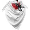 Ambesonne Unisex Bandana(Black Red)