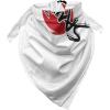 Ambesonne Unisex Bandana(Black Red)