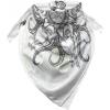 Ambesonne Unisex Bandana(Grey White)