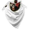 Ambesonne Unisex Bandana(White Black)