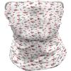 Ambesonne Unisex Multicolor Face and Neck Warmers(Panda With Hearts)