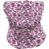 Ambesonne Unisex Multicolor Face and Neck Warmers(Pink Hearts and Circles)