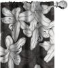 Ambesonne Floral Curtains, Monochrome Lily Flowers Valentine’s Day Concept Retro Illustration, Window Treatments 2 Panel Set for Living Room Bedroom, Pair of – 28″ x 95″, Charcoal Grey and White(Charcoal Grey and White)