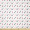 Ambesonne Love Fabric by The Yard, Love Valentines Day Calligraphy Illustration Ornament Illustration Art, Stretch Knit Fabric for Clothing Sewing and Arts Crafts, 2 Yards, Vermilion Black