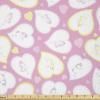 Ambesonne Romantic Fabric by The Yard, Love Theme Unicorns in Hearts for Valentines Day, Stretch Knit Fabric for Clothing Sewing and Arts Crafts, 1 Yard, Pale Pink Pastel Yellow Pale Mauve(Baby Pink Pastel Yellow Pale Mauve)