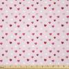 Ambesonne Romantic Fabric by The Yard, Valentines Day Theme Little Hearts in Modern Repetitive Pattern, Stretch Knit Fabric for Clothing Sewing and Arts Crafts, 5 Yards, Rose Magenta and Burgundy(Rose Magenta and Burgundy)