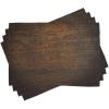 Ambesonne Wooden Print Place Mats Set of 8, Old Vintage Antique Timber Oak Background Rustic Floor Artisan Photo, Washable Fabric Placemats for Dining Table, Placemat 8 pcs, Chestnut Brown