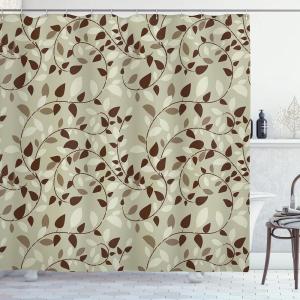 Ambesonne Fantasy Shower Curtain, Hot Air Balloons in The Clouds Dream Journey to Secret Paradise Romantic Design, Cloth Fabric Bathroom Decor Set with Hooks, 69″ W x 75″ L, Purple White(Beige Brown)