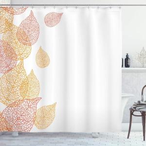Ambesonne Fantasy Shower Curtain, Hot Air Balloons in The Clouds Dream Journey to Secret Paradise Romantic Design, Cloth Fabric Bathroom Decor Set with Hooks, 69″ W x 75″ L, Purple White(Marigold Coral)