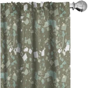 Ambesonne Floral Curtains, Roses for Valentine Love Team Holiday Celebration Botanical Artwork on Hue Back, Window Treatments 2 Panel Set for Living Room Bedroom, Pair of – 28″ x 95″, Dimgray Blush(Taupe and Laurel Green)