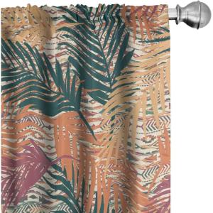 Ambesonne Floral Curtains, Roses for Valentine Love Team Holiday Celebration Botanical Artwork on Hue Back, Window Treatments 2 Panel Set for Living Room Bedroom, Pair of – 28″ x 95″, Dimgray Blush(Burnt Sienna and Dark Teal)
