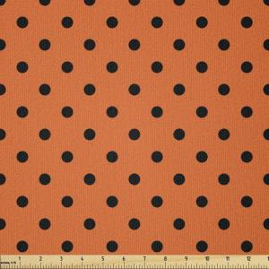 Ambesonne I Love You Fabric by The Yard, Happy Valentine’s Day in Hand Drawn Style Romance Relationship, Stretch Knit Fabric for Clothing Sewing and Arts Crafts, 10 Yards, Charcoal Grey(Orange Black)