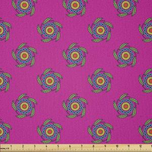 Ambesonne I Love You Fabric by The Yard, Happy Valentine’s Day in Hand Drawn Style Romance Relationship, Stretch Knit Fabric for Clothing Sewing and Arts Crafts, 10 Yards, Charcoal Grey(Green Pink)
