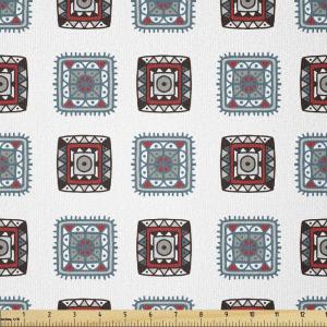 Ambesonne I Love You Fabric by The Yard, Happy Valentine’s Day in Hand Drawn Style Romance Relationship, Stretch Knit Fabric for Clothing Sewing and Arts Crafts, 10 Yards, Charcoal Grey(Blue Ruby)