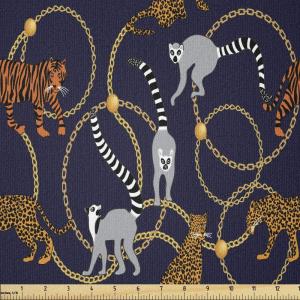 Ambesonne I Love You Fabric by The Yard, Happy Valentine’s Day in Hand Drawn Style Romance Relationship, Stretch Knit Fabric for Clothing Sewing and Arts Crafts, 10 Yards, Charcoal Grey(Apricot Navy)