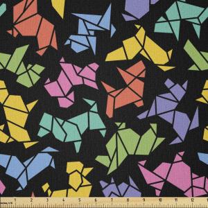 Ambesonne I Love You Fabric by The Yard, Happy Valentine’s Day in Hand Drawn Style Romance Relationship, Stretch Knit Fabric for Clothing Sewing and Arts Crafts, 10 Yards, Charcoal Grey(Black Yellow)