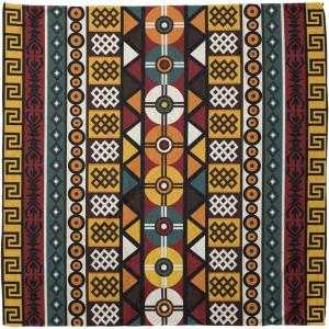Ambesonne Unisex Bandana(Burgundy Yellow)