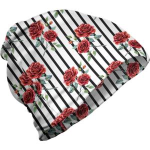 Ambesonne Unisex Beanie, Valentines Day Rose, Hiking Outdoors