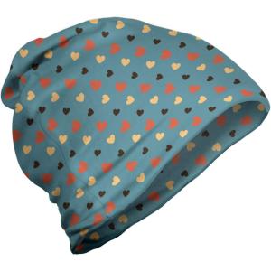 Ambesonne Unisex Beanie, Valentines Romantic Love, Hiking Outdoors
