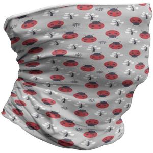 Ambesonne Unisex Multicolor Face and Neck Warmers(Bug Tree Flower)