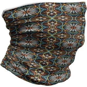 Ambesonne Unisex Multicolor Face and Neck Warmers(Circles Flowers Modern)
