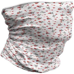 Ambesonne Unisex Multicolor Face and Neck Warmers(Panda With Hearts)