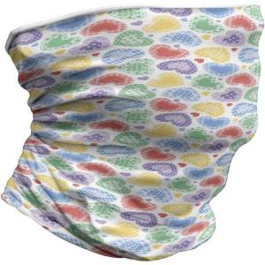 Ambesonne Unisex Multicolor Face and Neck Warmers(Patchwork Style Hearts)