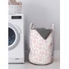 Ambesonne Roses Laundry Bag, Romantic Valentine’s Day Pattern in Pastel Tones, Hamper Basket with Handles Drawstring Closure for Laundromats, 13″ x 19″, Rose Mauve
