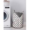 Ambesonne Valentine’s Day Laundry Bag, Cupid Angel with Wings Flying Around Hearts, Hamper Basket with Handles Drawstring Closure for Laundromats, 13″ x 19″, Charcoal Grey Vermilion