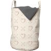 Ambesonne Valentines Laundry Bag, Arrow and Hearts Simplistic Cutsy Illustration, Hamper Basket with Handles Drawstring Closure for Laundromats, 13″ x 19″, Champagne Ruby