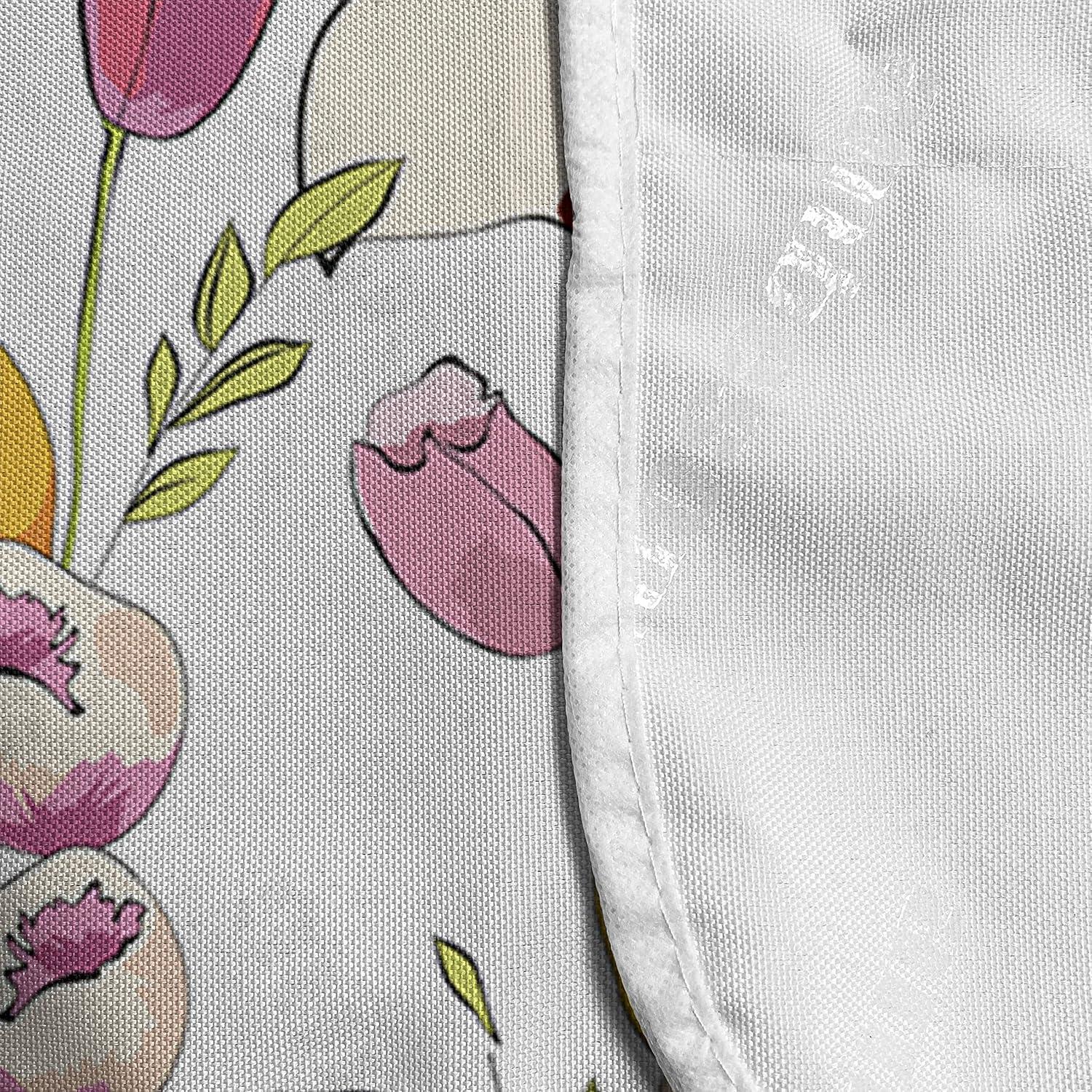 imageAmbesonne Colorful Microwave Oven Cover Tulips and Poppy Flowers Romantic Arrangement Valentines Day Themed Illustration Water Resistant Organizer with Pockets for Kitchen 36 x 12 MulticolorMulticolor