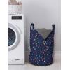 Ambesonne Romantic Laundry Bag, Little Heart Shapes in Colorful Celebration Valentines Day Themed Pattern, Hamper Basket with Handles Drawstring Closure for Laundromats, 13″ x 19″, Indigo Multicolor