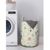 Ambesonne Romantic Laundry Bag, Scratched Heart with Branches Valentines Day Vintage Lovers Theme Pastel Toned, Hamper Basket with Handles Drawstring Closure for Laundromats, 13″ x 19″, Multicolor