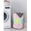 Ambesonne Valentine Laundry Bag, Big Little Heart Motifs on Colorful Background with Dots Romance Love Theme, Hamper Basket with Handles Drawstring Closure for Laundromats, 13″ x 19″, Multicolor