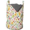 Ambesonne Heart Laundry Bag, Valentines Day Themed Colorful Love Big Little Shapes in Nostalgic Tones, Hamper Basket with Handles Drawstring Closure for Laundromats, 13″ x 19″, Multicolor