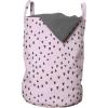 Ambesonne Heart Laundry Bag, Valentine’s Days Theme Romance Pattern in Simplistic Style Rhythmic, Hamper Basket with Handles Drawstring Closure for Laundromats, 13″ x 19″, Pale Pink Dark Taupe