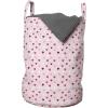 Ambesonne Romantic Laundry Bag, Valentines Day Theme Little Hearts in Modern Repetitive Pattern, Hamper Basket with Handles Drawstring Closure for Laundromats, 13″ x 19″, Rose Magenta and Burgundy