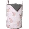 Ambesonne Valentines Laundry Bag, Pastel Winged Cupid Pigs on The Clouds Holding Balloons Romantic Love Theme, Hamper Basket with Handles Drawstring Closure for Laundromats, 13″ x 19″, Pale Pink Rose