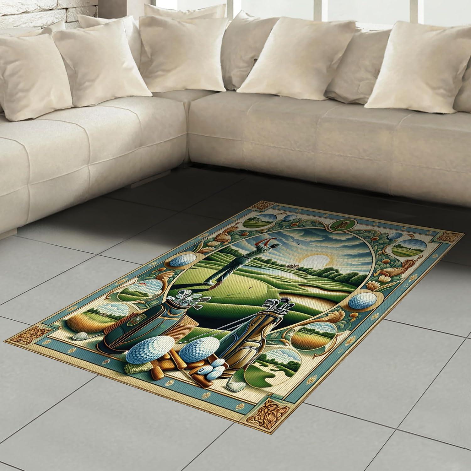 imageAmbesonne Floral Heart Area Rug Tenderness of Romantic Garden Ivy Branches and Roses Valentines Day Flat Woven Accent Rug for Living Room Bedroom Dining Room 2 6 x 5 Laurel Green and PinkFern Green Blue and Mustard