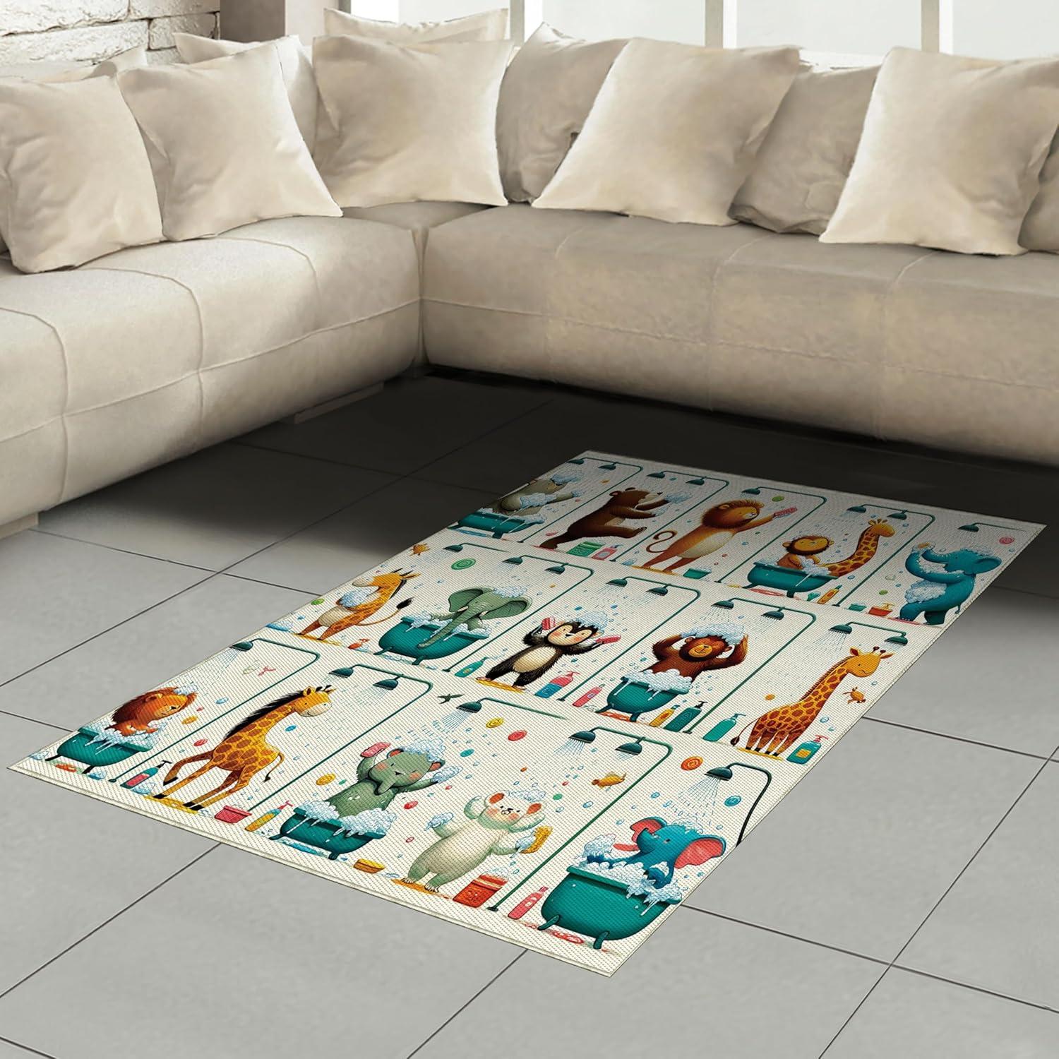 imageAmbesonne Floral Heart Area Rug Tenderness of Romantic Garden Ivy Branches and Roses Valentines Day Flat Woven Accent Rug for Living Room Bedroom Dining Room 2 6 x 5 Laurel Green and PinkTeal Burnt Orange Ivory