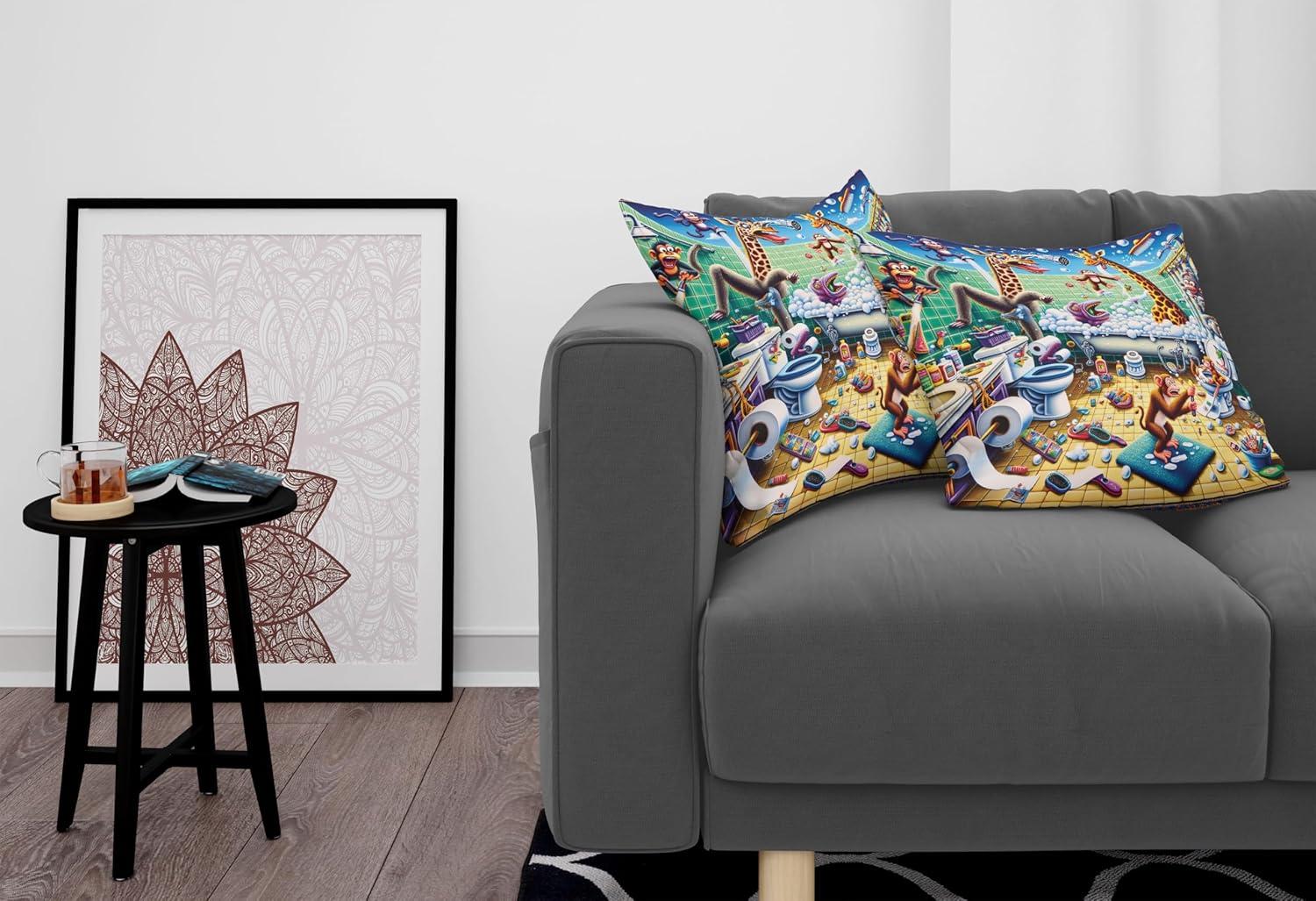 imageAmbesonne Floral Heart Decorative Throw Pillow Case Pack of 2 Tenderness of Romantic Garden Ivy Branches and Roses Valentines Day Couch Bedroom Living Room Cushion Cover 16 Laurel Green and PinkSea Green Blue and Mustard